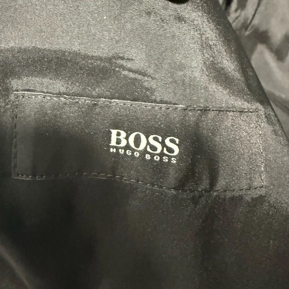 Hugo Boss Gray Wool Sport Coat Blazer Jacket 42L Notch Lapel